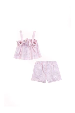 White and pink striped cotton baby set TARTINE ET CHOCOLAT KIDS | CC370113226E